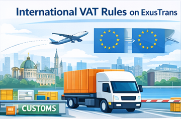 Rotas logísticas europeias e internacionais com regulamentação de IVA e conformidade no transporte transfronteiriço